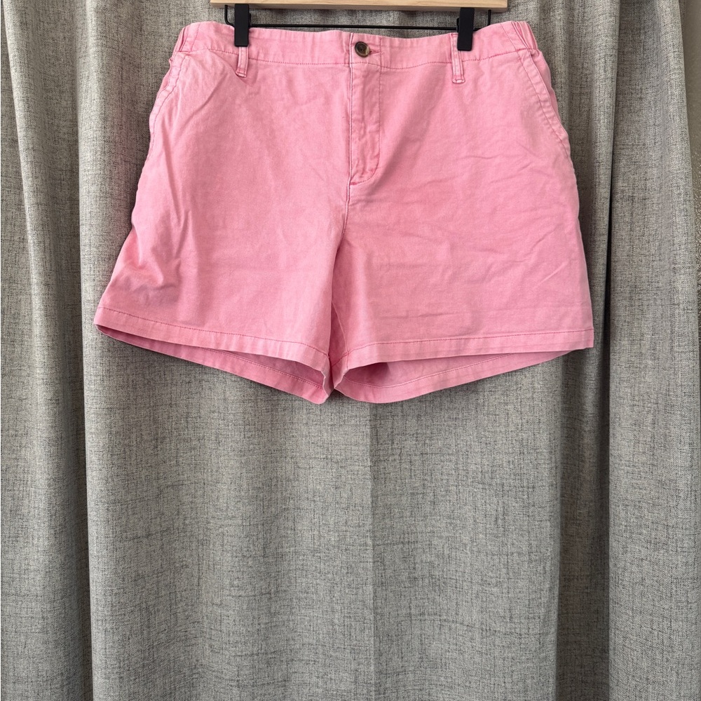 Old Navy Light Pink Cotton Bermuda Shorts